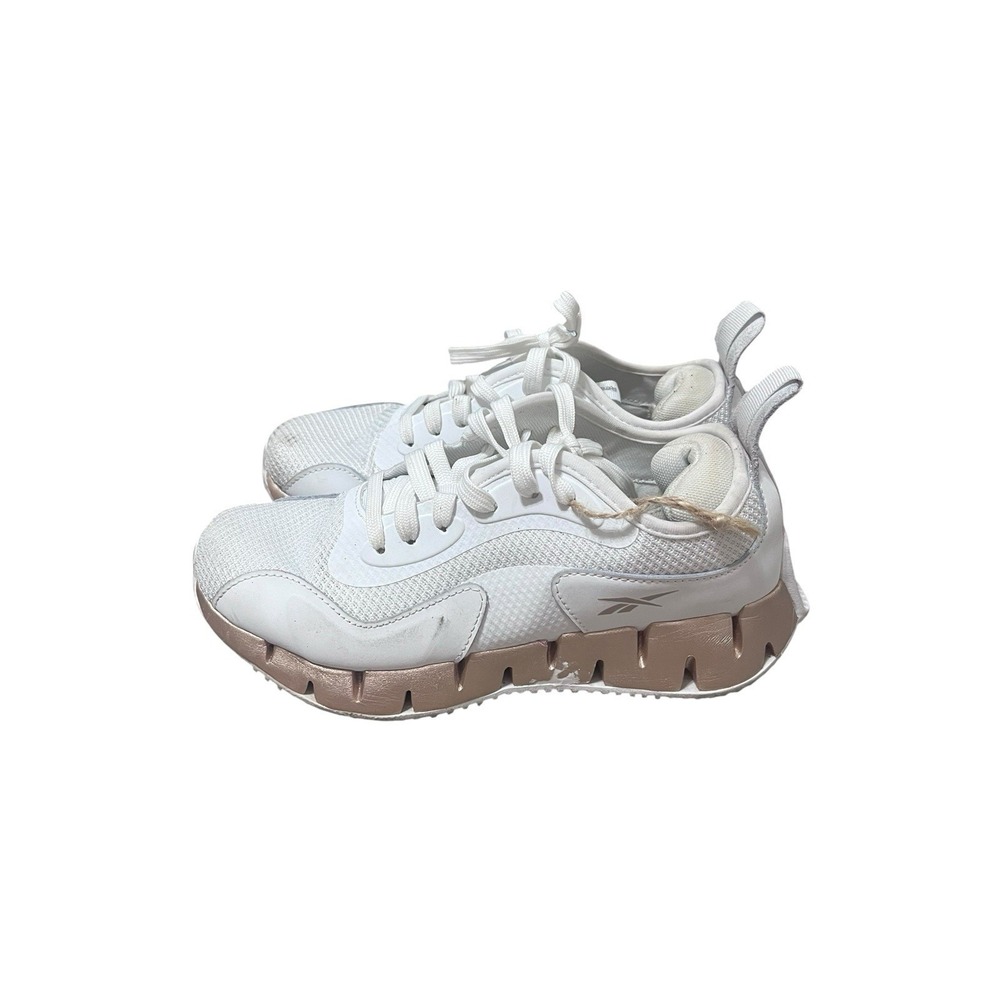 Reebok White & Rose Gold Women's Size 8 Tennis Shoes